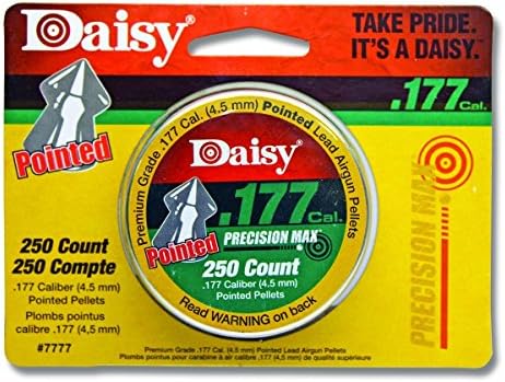 Daisy PrecisionMax .177 Pellets de campo apontados e pacotes de casos variados