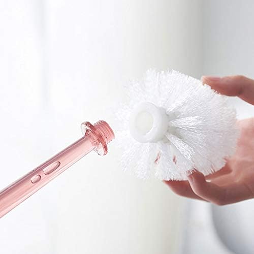 Escova de vaso sanitário de novo pincel de cristal criativo maçaneta longa maçaneta vertica