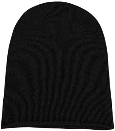 Shorts of Hawick Women Feminino Cashmere Beanie Hat - Black - Made in Scotland by Love Cashmere