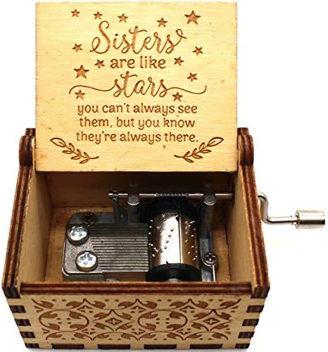 UkeBobo Wooden Music Box- You Are My Sunshine Music Box, Gifts for Sister, Gifts for Bff, mais nova caixa de música para