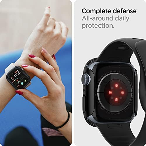 Spigen Fin Fit projetado para a série Apple Watch 8/7 Case - Black
