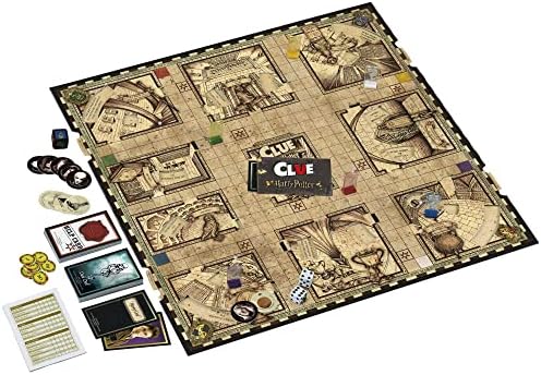 Hasbro Gaming Clue: Wizarding World Harry Potter Edition Mystery Board Game para 3-5 jogadores, crianças de 8 anos ou