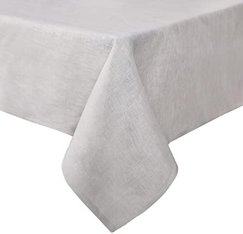 Tocletas de mesa de linho para mesas de retângulo Toalhas de mesa de serapilheira para mesa de jantar lavável