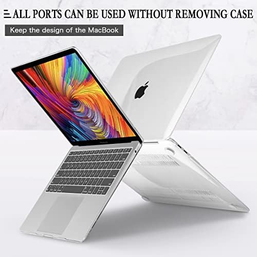 CISSOOK PARA MACBOOK AIR AIR 13,6 polegadas CASE CLEAR M2 CHIP 2022 Lançamento, capa de proteção contra casca dura transparente com