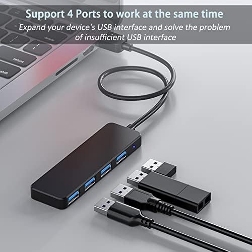 USB HUB, VIENON 4-PORT USB 3.0 Hub USB Splitter Usb Expander para laptop, Xbox, Flash Drive, HDD, console, impressora, câmera,