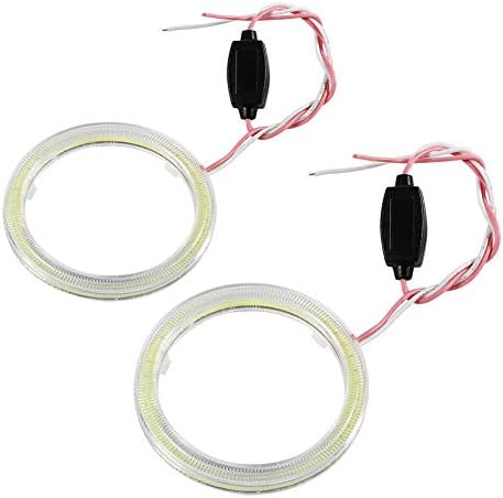 1Pair Angel Eyes Led Rings Halo Rings 60mm-120mm Auto Rings Halo Angel Eye Cob Chips Drl LED DRL PARA MONTOCIONAR CARRO DIA DIA DIA