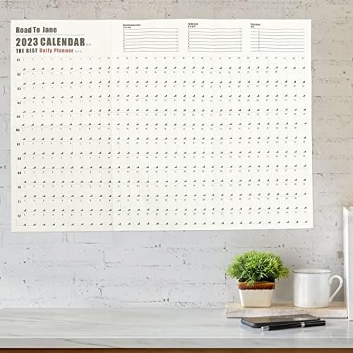 Calendário anual de zerodeko calendário anual do calendário de parede, calendário diário do calendário do planejador de papel calendário