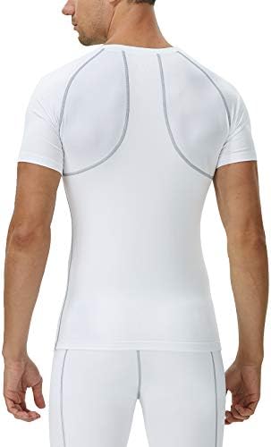 Camisetas de camisetas masculinas de Runhit camisetas de compressão curta para homens camisas de treino