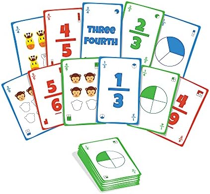 Luma World Fracto Educational Card Game por mais de 8 anos para aprender frações, matemática mental, memória e comunicação, cartões