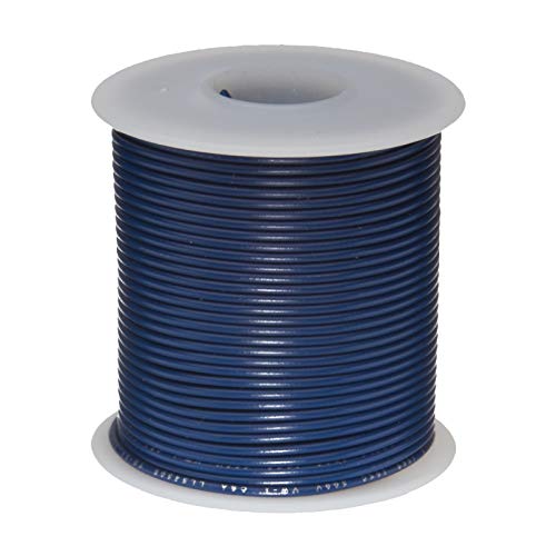 16 AWG GAIGE UL1061 FIO DE ENGULHADO ENCONTRADO, 300V, 0,080 DIâmetro, azul, 25 pés Comprimento