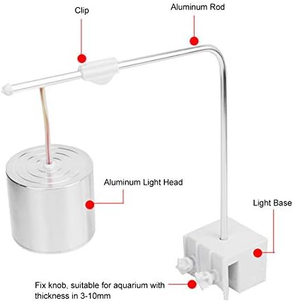 EVTScan Spectrum Full LED Aquarium Lamp Water Plant Decoration US Plug 100-240V