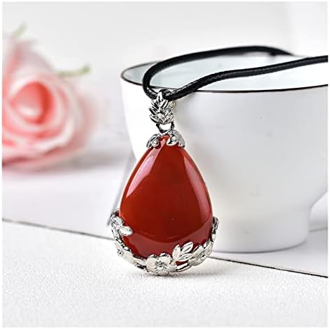 Ruitaiqin shitu 1pc simples de pedra natural pingente de cristal de moda de flor de jóias minerais cura para homens para mulheres