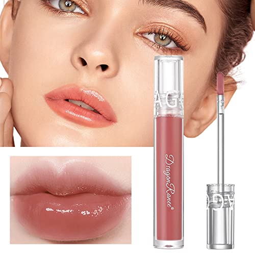 Espelho de maquiagem elegante Espelho de água brilhante Lip lipstick Lip Lip Gloss Gloss Glass Lip Lip brilhante transparente Toot Lip