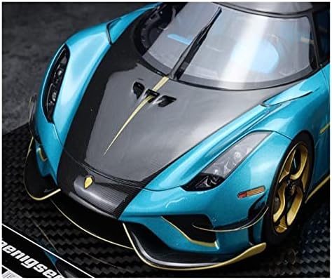 Veículos modelo de escala Apliqe para Koenigsegg Regera Resin Limited Simulation Collection Collector Modelo de pavão azul 1:18 Veículos