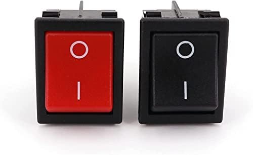 WKQifeil Rocker Switch 5pcs R Series 32x25mm 4pin On-off High Current 20A DPST Rocker Switch