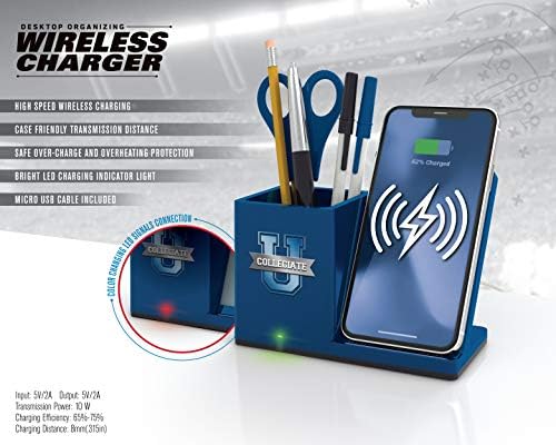 Soar NCAA Wireless Charger and Desktop Organizer