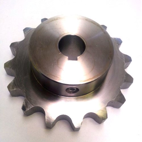 Ametric 42B30 ISO 08B-1 SPROCKET 30 DEDOS 127 MM O.D. , 80 mm de cubo dia, largura total de 30 mm, 030 dentes, aço de 20 mm H8 Bore,