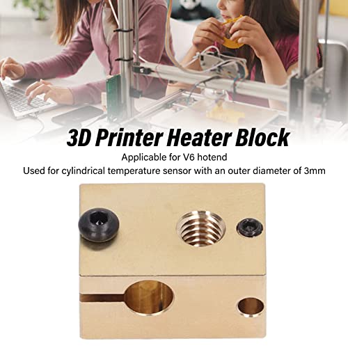 Bloco de aquecimento à extremidade quente, resistência a desgaste prático Bloco de aquecimento de impressora 3D Bloco de temperatura