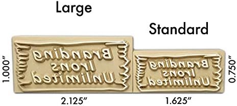 Ferro de marca personalizada com texto personalizado e design de placas de madeira inclui ferramenta de aquecimento elétrico e unidade