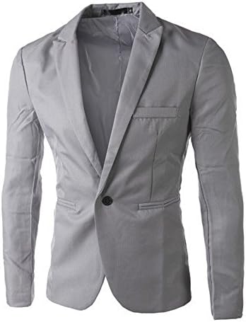 Jaquetas para homens masculinos finos casuais fit a um botão de casaco tops jackets de moda