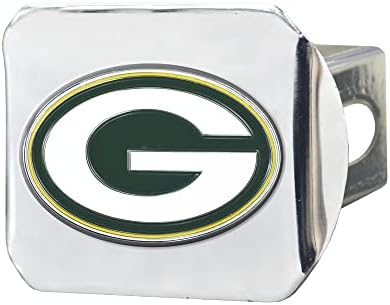 Fanmats 22561 Green Bay Packers Hitch Cover - emblema de cor 3D