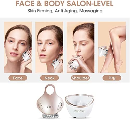 Máquina de força de elevação da pele de rolos de face de face de face Dispositivo facial portátil, para face e pescoço