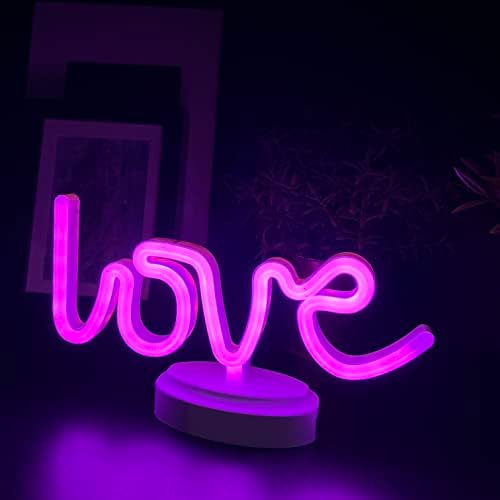 Love Néon Sign, Light Up Love Sign, Love Night Light, Love Sign, Decorações de amor, sinal de brilho amor