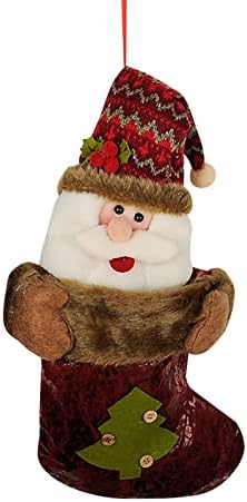 Decorações de Natal Meias de férias Old Man Snowman Bolsa Presente Bolsa de Presente Janela Exibir acessórios pendurados Christmas