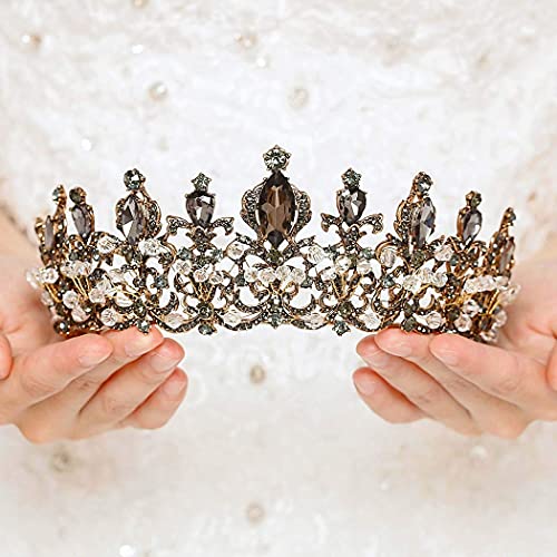Victray Baroque Queen Crown Crowns e Tiaras Brides Crown Party Hair Acessórios para mulheres