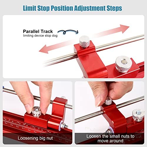 Sistema de trilho de guia paralelo, Twsoul Woodworking Aluminium Rail Junção do conjunto de ligas Circulares Conjunto