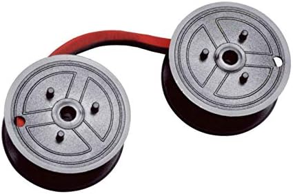 DataProducts Spools de calculadora C-wind universal, vermelho/preto, pacote de 12