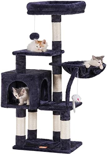 Heybly Cat Tree Cat Tower para gatos internos condomínio de móveis de gato de vários níveis