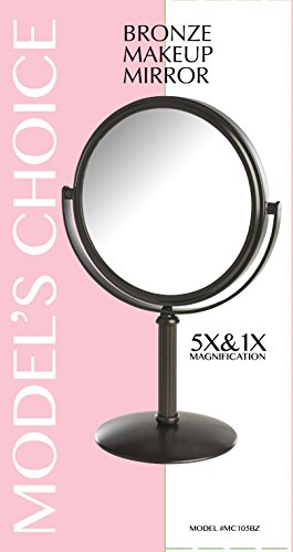 Escolha do modelo Espelho de maquiagem de mesa de dois lados - espelho de maquiagem com ampliação de 5x e design giratório