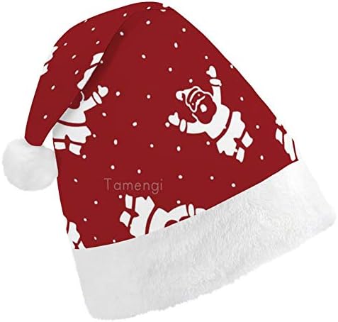 Chapéu de Papai Noel de Natal, Feliz Natal de Natal Chapéu de Férias para Adultos, Unisex Comfort Chapéus de Natal para Festive