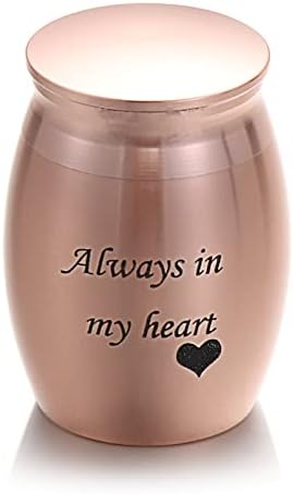 Eclay Pets Urns de madeira 1pc Mini Memorial Memorial Urna Aluminum Liga Fosada de Lamão Cremação de Animais de Pet Urns