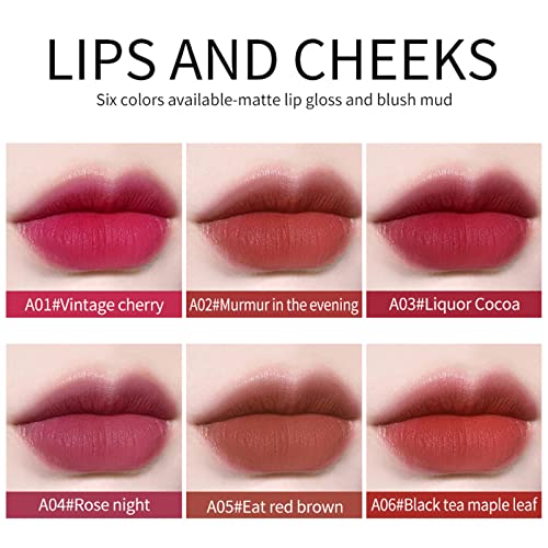 Lama de esmalte para o lábio de focas sem foca antiadernas Lip pequeno porte de transporte de lábio fáceis Lipstick Clear