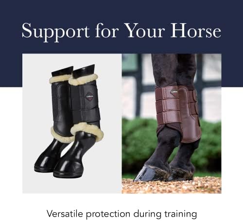 Botas de cavalo de escovação em malha Lemieux - equipamentos de proteção e equipamentos de treinamento - botas de equinas, envoltórios