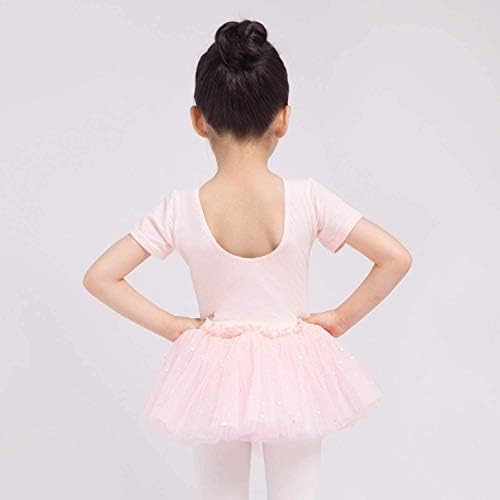 Dancina Girls Skirted Letard Sparkle Slave Tutu Ballet Dress Front Front Lined