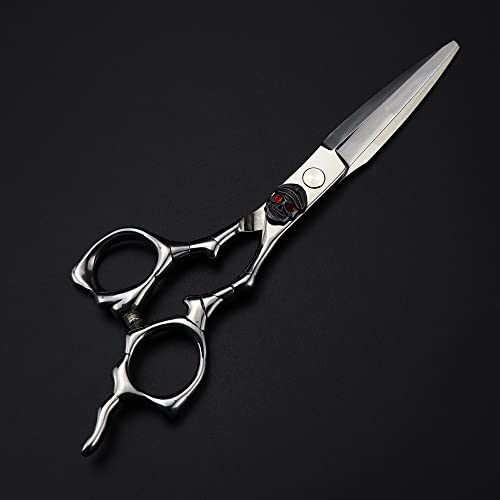 Tesoura de corte de cabelo, 6 polegadas Profissional Japão 440C Upscale Scissor Skull Cut Scissors Cuttindo corte de cabelo de