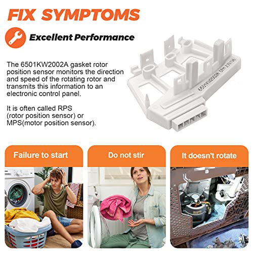 OEM 6501KW2002A Posição do rotor Posição do rotor Conjunto do sensor de Beaquicy - Substituição para lavadoras de Kenmore
