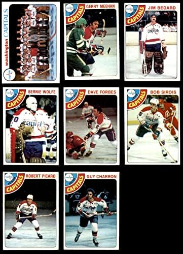 1978-79 Topps Washington Capitals perto da equipe set Washington Capitals-Hockey Ex Capitals-Hockey