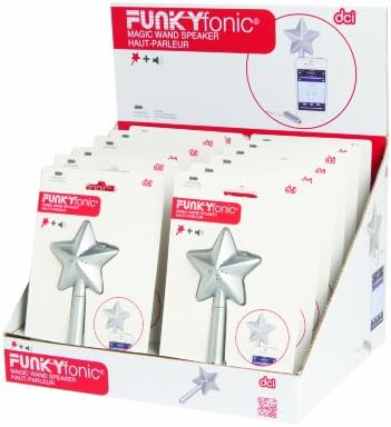 DCI 35401 Funkyfonic Magic Wand Speaker - Embalagem de varejo - Prata