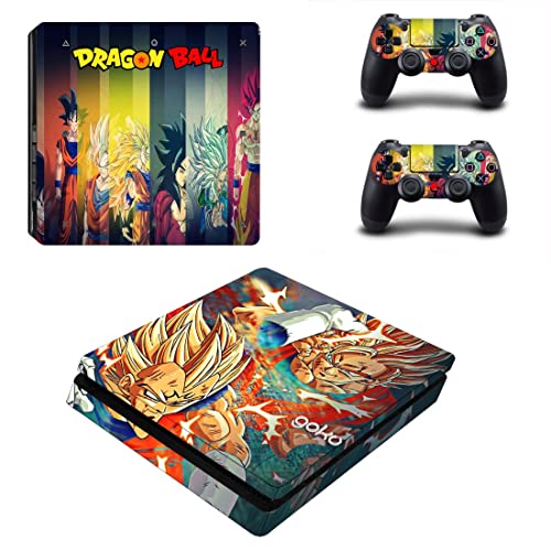 Anime Drago e Balões VIP Son Goku, Vegeta, Super Saiyan PS4 ou PS5 Skin Stick para PlayStation 4 ou 5 Console e 2