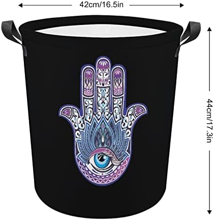 Tribal Fatima Hand Hand grande cesta de lavander