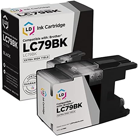 Substituição de cartucho de tinta compatível com LD para irmão LC79BK Extra Alto rendimento