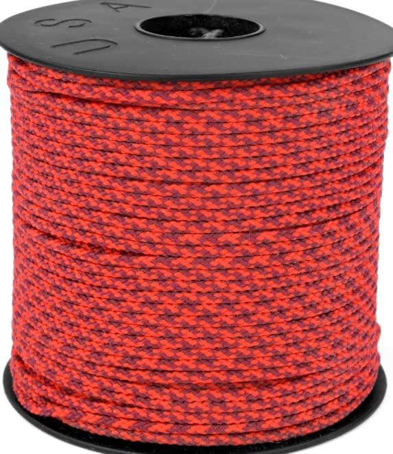 ATWOOD ROPE MFG 1/16 CABO UTILIDADE 1,6mm x 100 pés Reutilizável FOOL | Equipamento de pesca de nylon/poliéster tático, fabricação