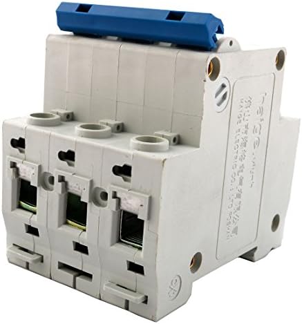 Testadores de montagem de trilho Aexit Oxin/Off Switch 3 Pólo DIN MCB Protetor de sobrecarga do circuito AC 400V 10A Multi-testadores