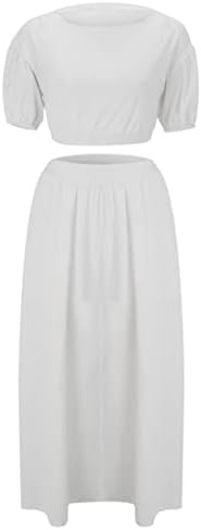 Miashui vestidos curtos para mulheres casuais vestido feminino conjunto de pescoço quadrado de cor sólida de mangas curta curta