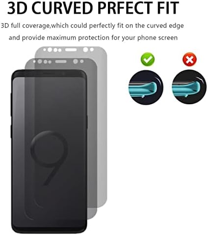 Protetor de tela de privacidade VIESUP para Samsung Galaxy S9 5.8 -2Pack Anti-Spy Alta sensibilidade Tela Filme de proteção de