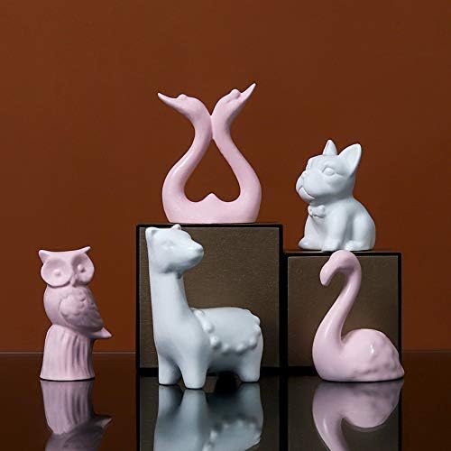 Zhangruixuan-shop 一 件 创意 迷 你 树脂 工艺品 动物 摆件 家居 桌面 儿童 玩具 摆件 摆件